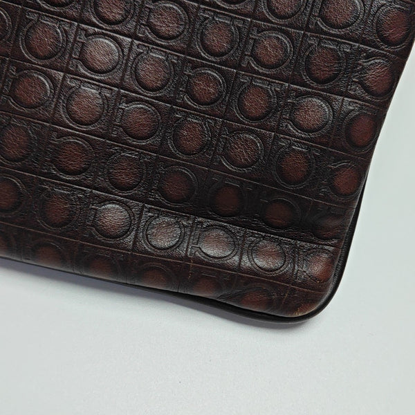 Calfskin Crossbody Bag Brown