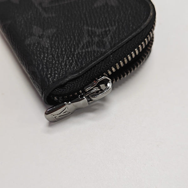 ZIPPY Monogram Coated Canvas Black Wallet