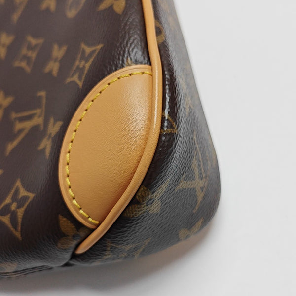 BOULOGNE Nano Monogram Coated Canvas Brown