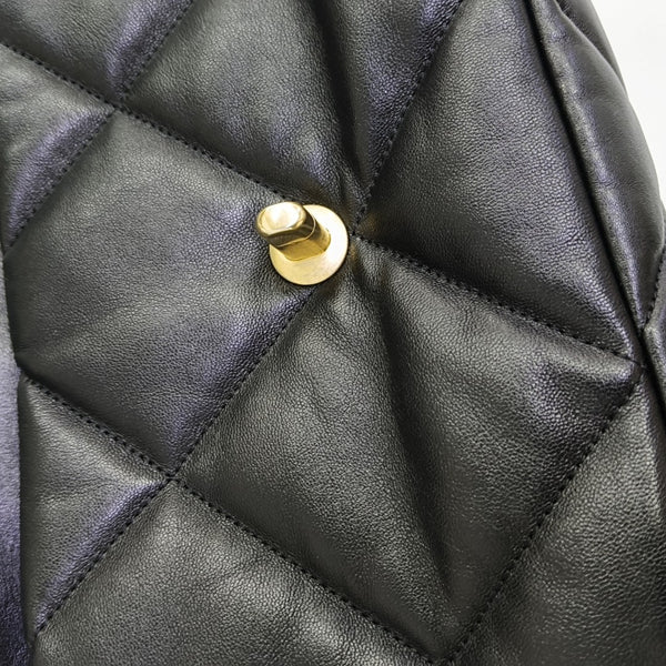 CHANEL 19 Small Quilted Lambskin Black