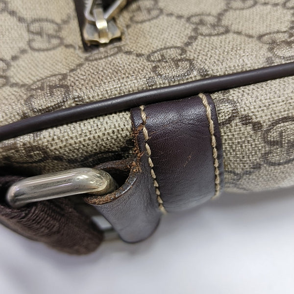 GG Supreme Monogram Coated Canvas Black