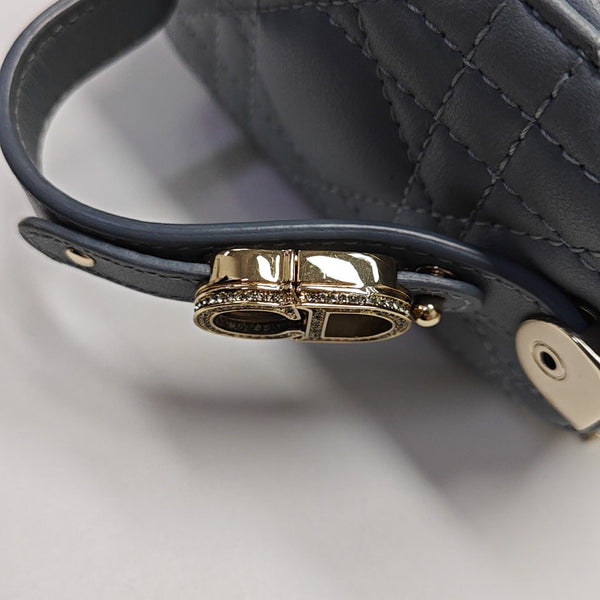 Vanity Lady Dior Cannage Calfskin Blue