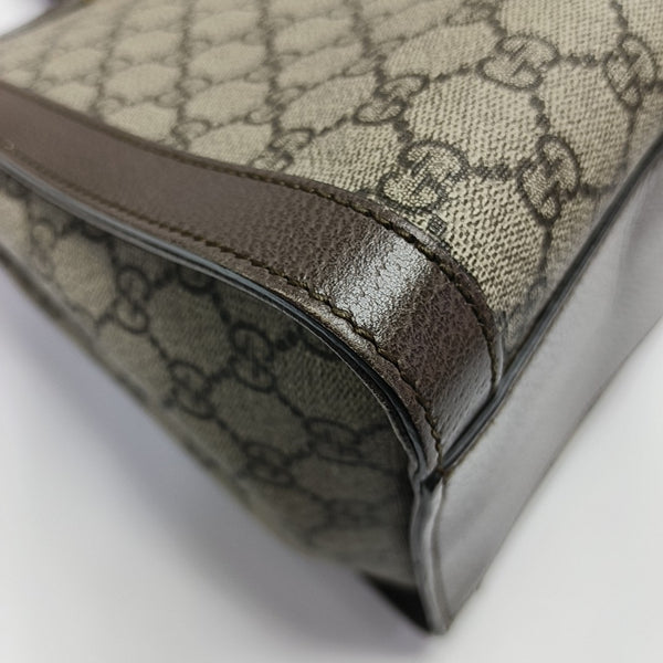Ophidia Medium Monogram Coated Canvas Beige