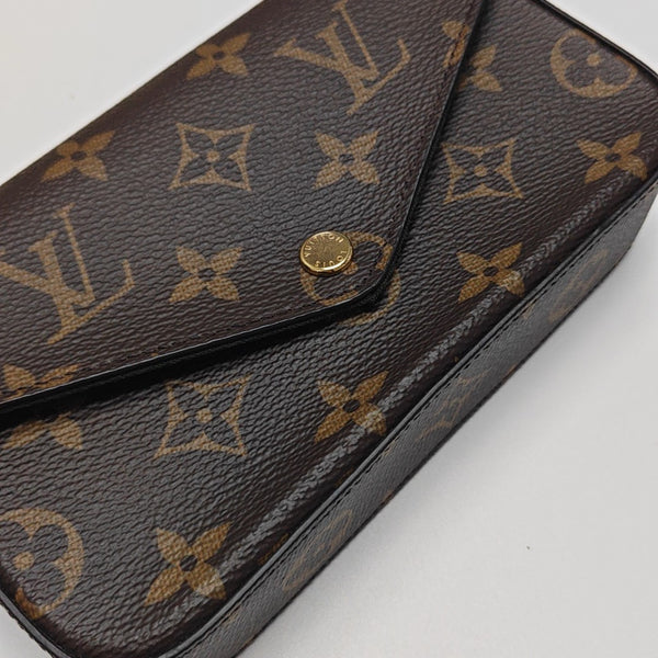 FÉLICIE Monogram Coated Canvas Brown