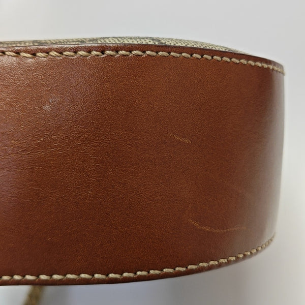 Monogram Coated Canvas Shoulder Bag Beige