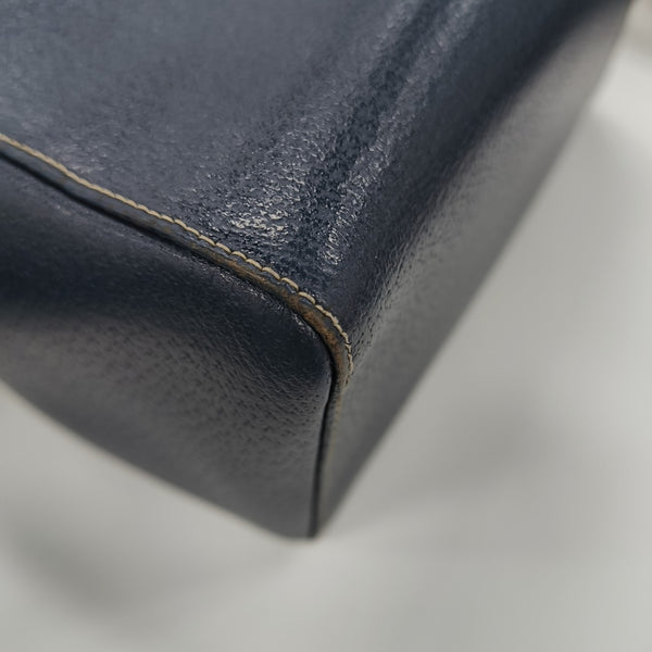 Calfskin Top Handle Bag Blue