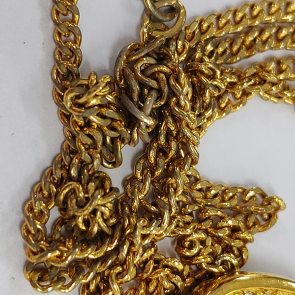 Petit CD Metal Gold Necklace