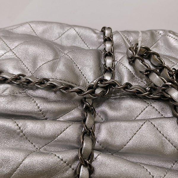 Quilted Calfskin Silver