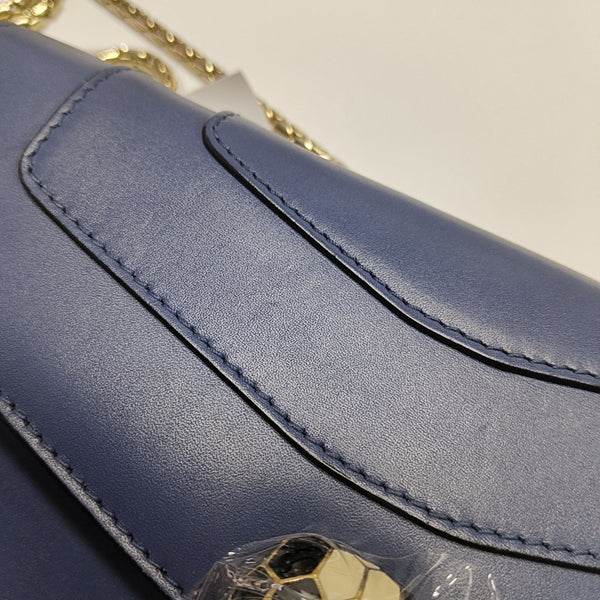SERPENTI FOREVER Small Quilted Calfskin Blue