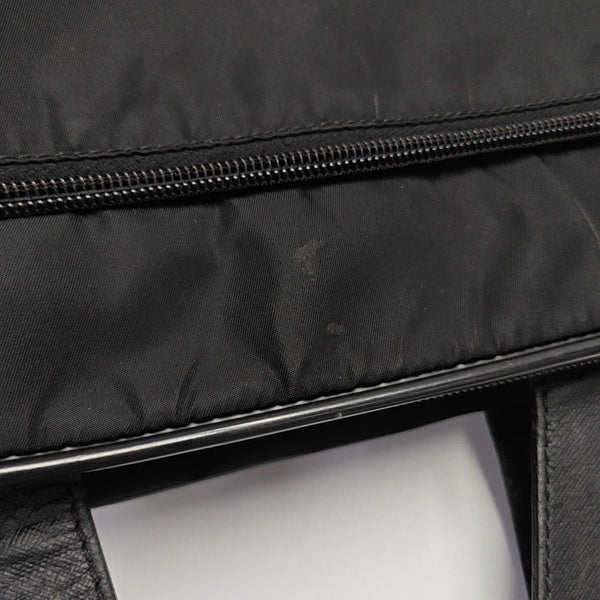 Nylon Top Handle Bag Black