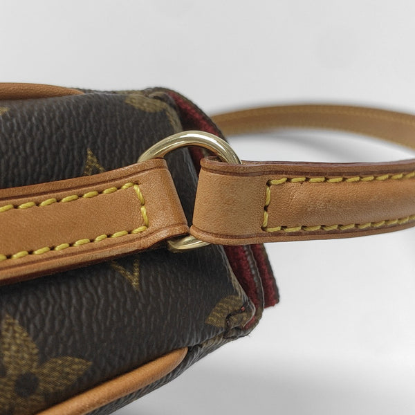 RECITAL Monogram Coated Canvas Brown