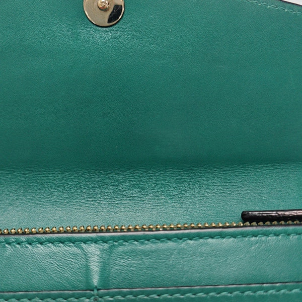 SERPENTI FOREVER Calfskin Green Wallet