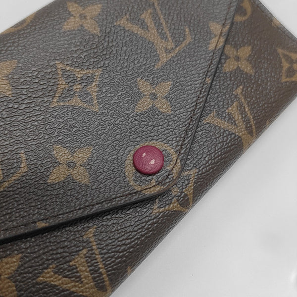 JOSÉPHINE Monogram Coated Canvas Brown Wallet