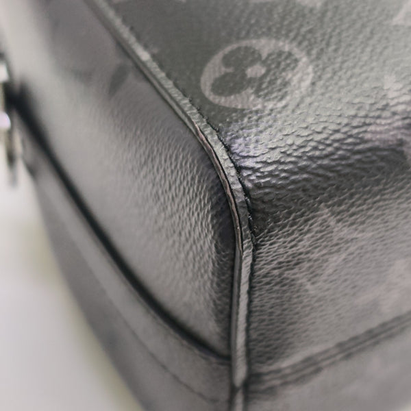 KEEPALL Monogram Coated Canvas Black