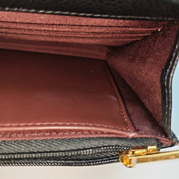WOC Quilted Grained Calfskin Black