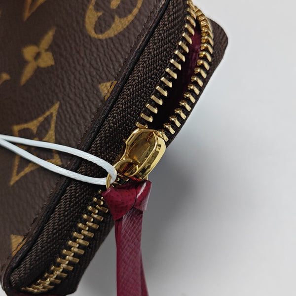 CLÉMENCE Monogram Coated Canvas Brown Wallet