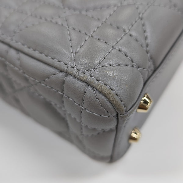 Lady Dior Mini Quilted Lambskin Blue
