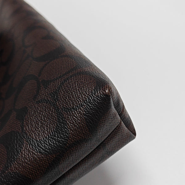 Monogram Coated Canvas Shoulder Bag Brown