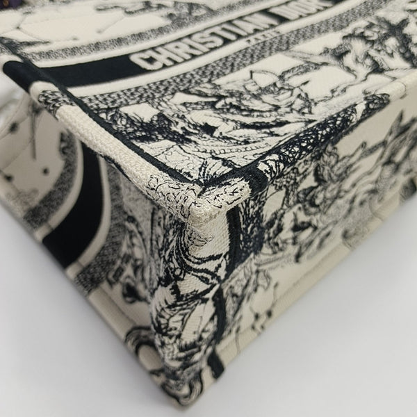 Book Tote Small Canvas White