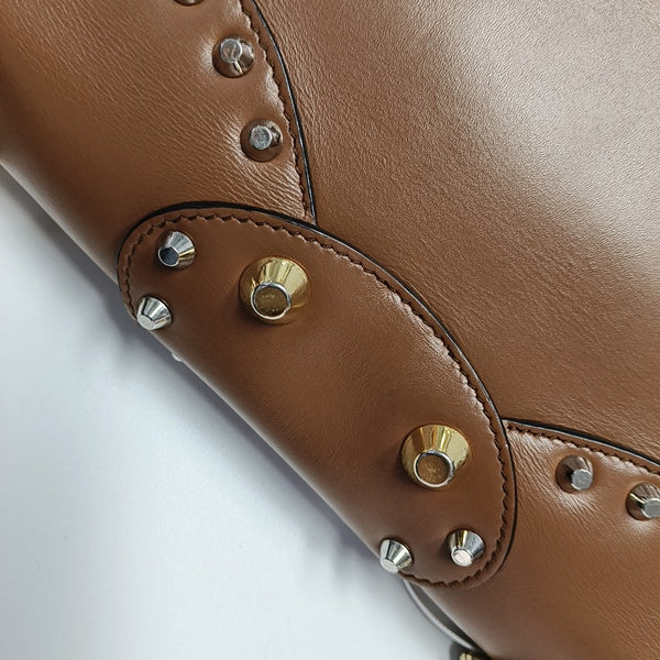 Leather Shoulder Bag Brown