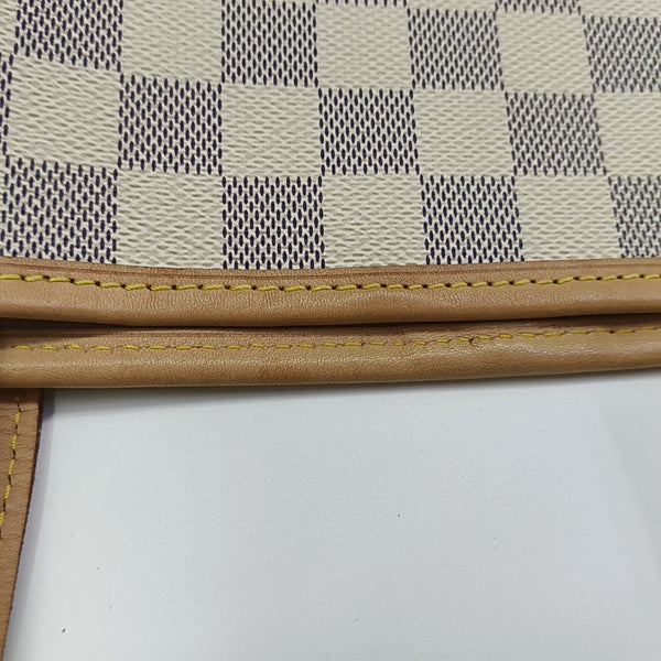 NEVERFULL MM Damier Azur Coated Canvas White