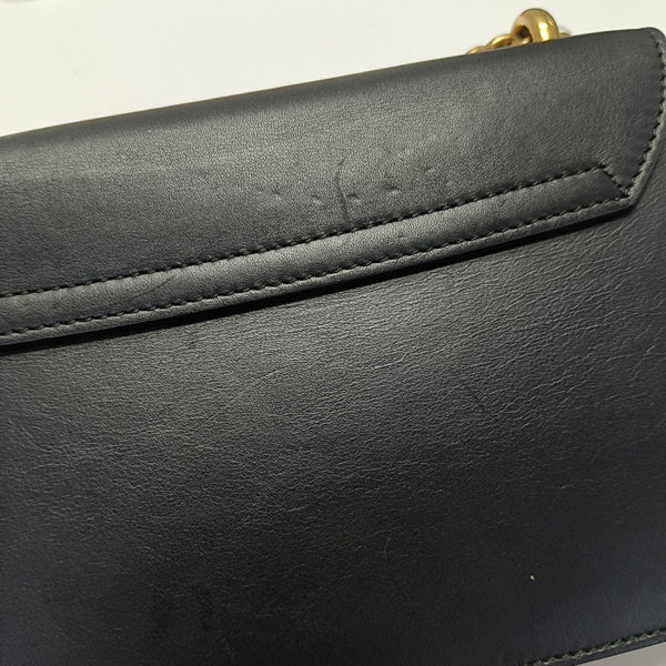 Calfskin Shoulder Bag Black