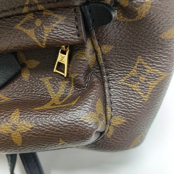 PALM SPRINGS Mini Monogram Coated Canvas Brown
