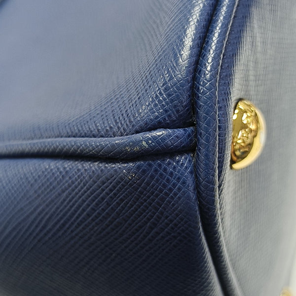 Galleria Large Saffiano Calfskin Blue