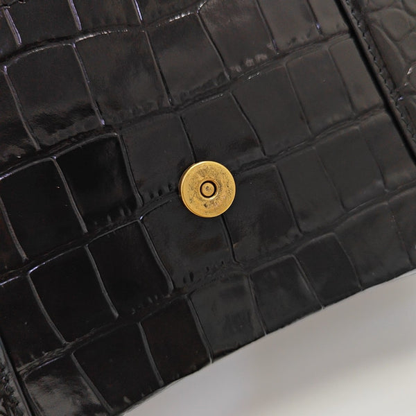 Hourglass S Calfskin Black