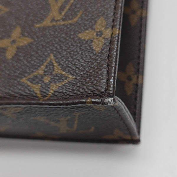 SAC PLAT Mini Monogram Coated Canvas Brown