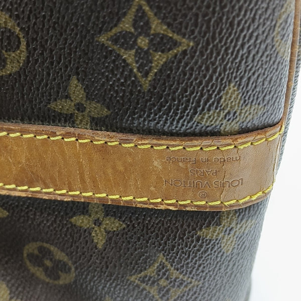 SAC SOUPLE 55 Monogram Coated Canvas Brown