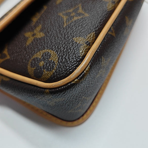 DIANE Nano Monogram Coated Canvas Brown