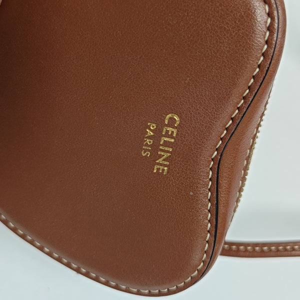 Calfskin Shoulder Bag Brown
