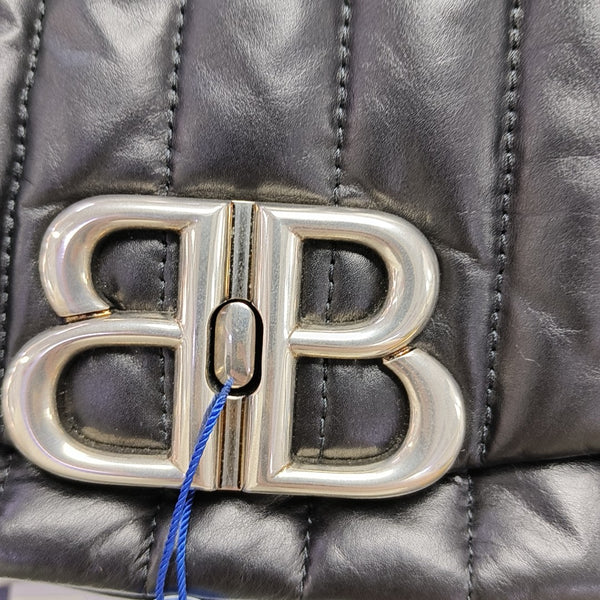 Monaco Small Quilted Calfskin Black