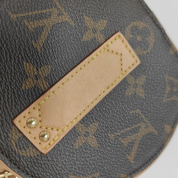 BOITE CHAPEAU Mini Monogram Coated Canvas Brown