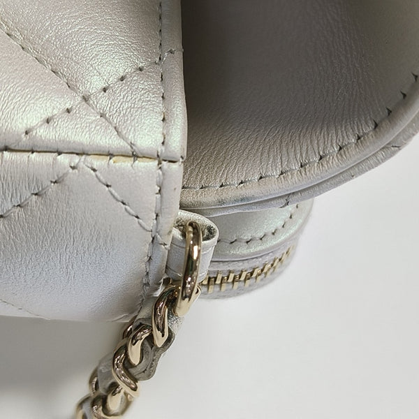 CLASSIC FLAP Mini Quilted Calfskin Metallic