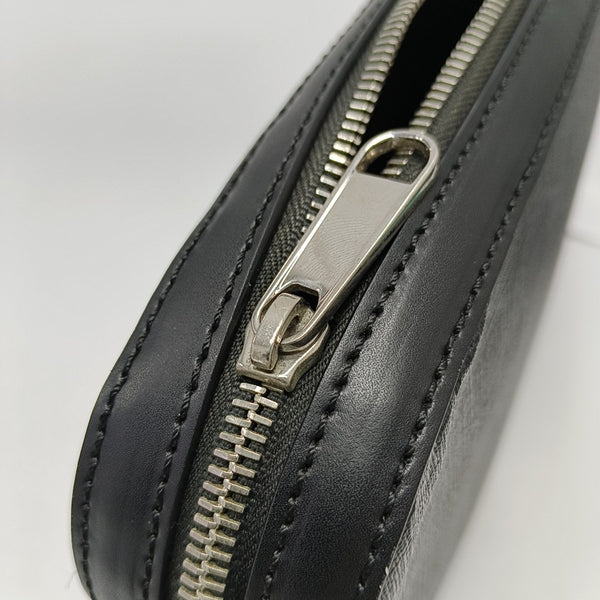 GG Supreme Small Monogram Coated Canvas Black
