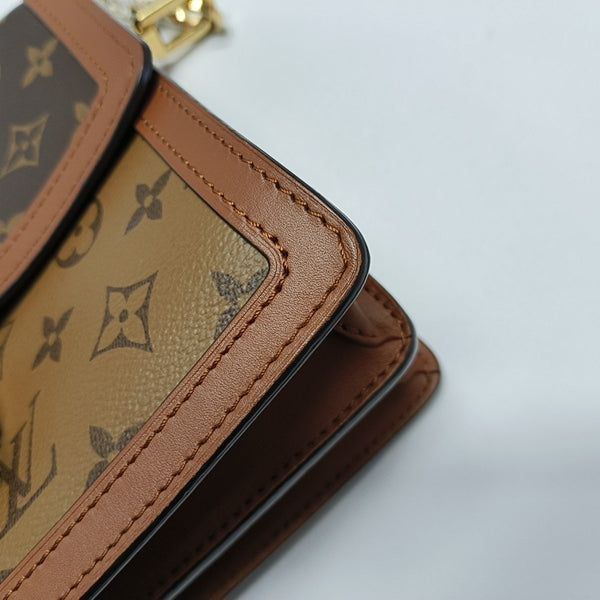 DAUPHINE MM Monogram Coated Canvas Brown