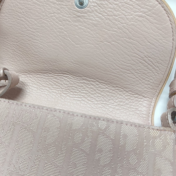 Fabric Crossbody Bag Pink