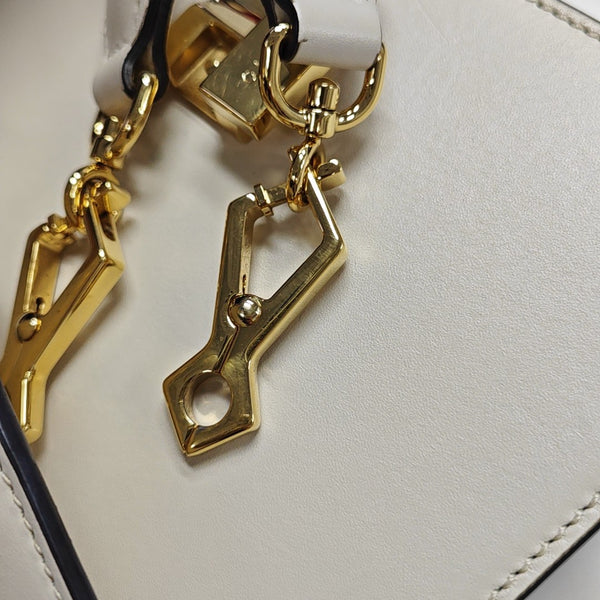 Sylvie Mini Calfskin White