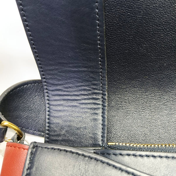 Authenticated pre-owned FRAME Medium Calfskin Blue - Shoulder Bag at Looply