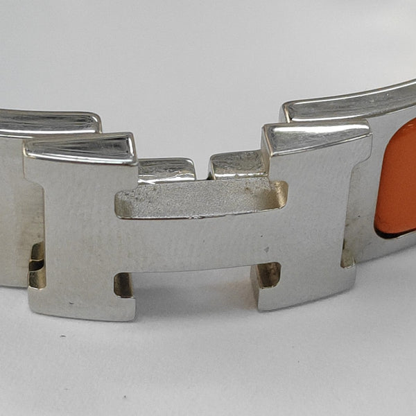 Clic H Metal Orange Bangle