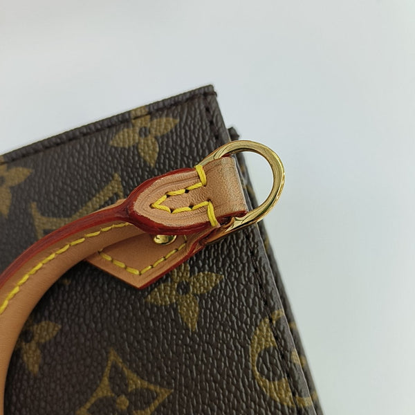 SAC PLAT Mini Monogram Coated Canvas Brown