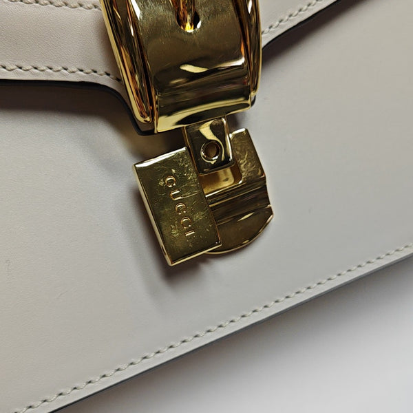 Sylvie Small Calfskin White