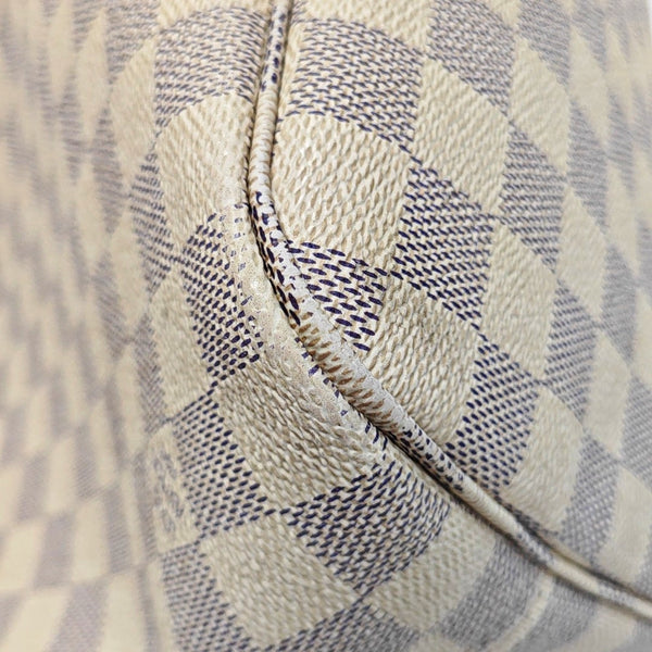 Authenticated pre-owned NEVERFULL MM Coated Canvas White - Tote Bag at Looply