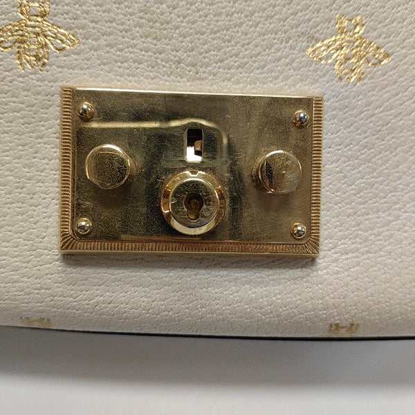 Authenticated pre-owned Padlock Small Calfskin White - Shoulder Bag at Looply
