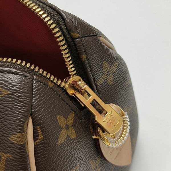 SPEEDY 20 Monogram Coated Canvas Brown