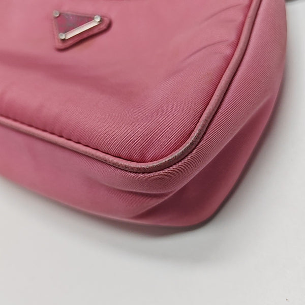 Nylon Shoulder Bag Pink