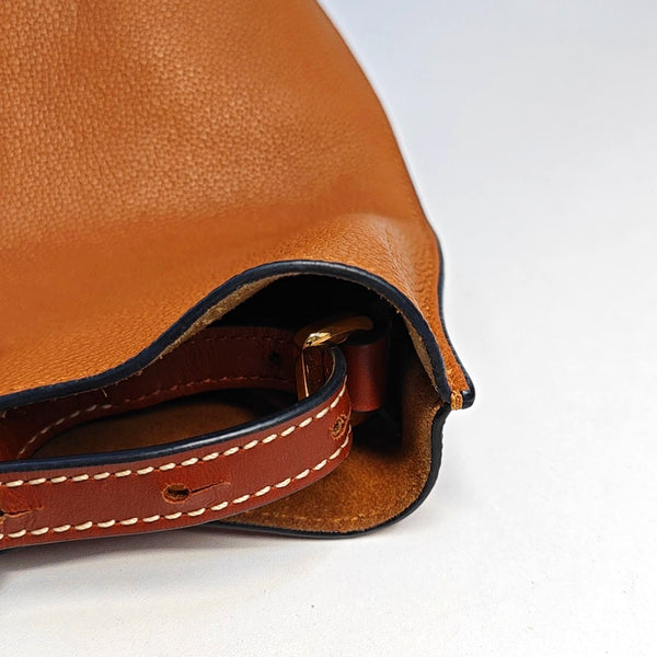 Authenticated pre-owned Gate Calfskin Brown - Bucket Bag at Looply
