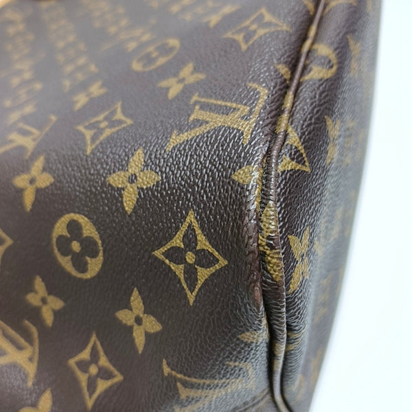 NEVERFULL MM Monogram Coated Canvas Brown